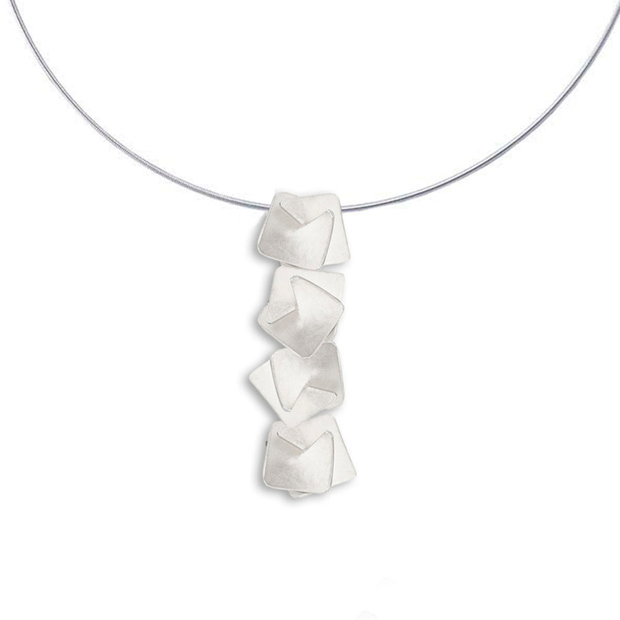 Origami Pendant Silver