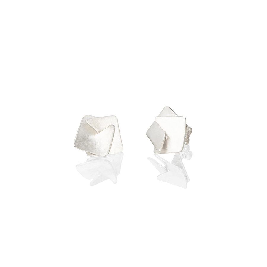Origami Fold Stud Earrings