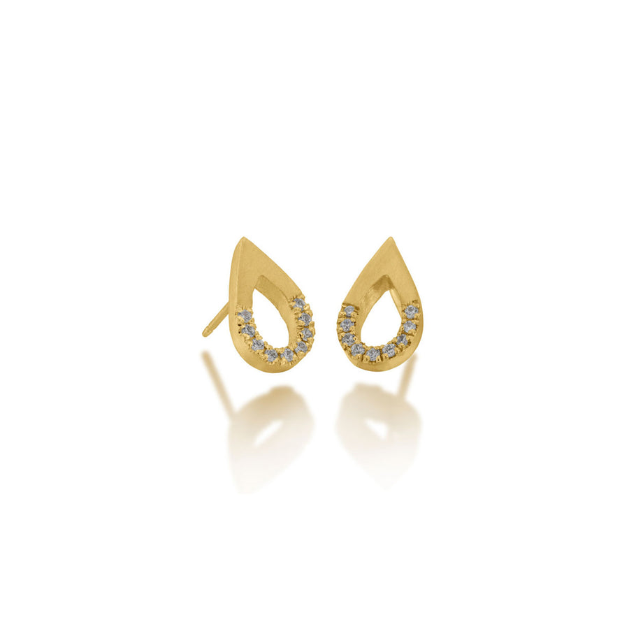 Pear Cut Diamond Pave Earrings